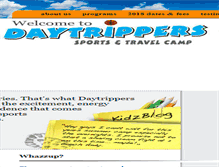 Tablet Screenshot of campdaytrippers.com
